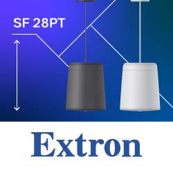 Extron SF 28PT: подвесной динамик для помещений с высокими потолками